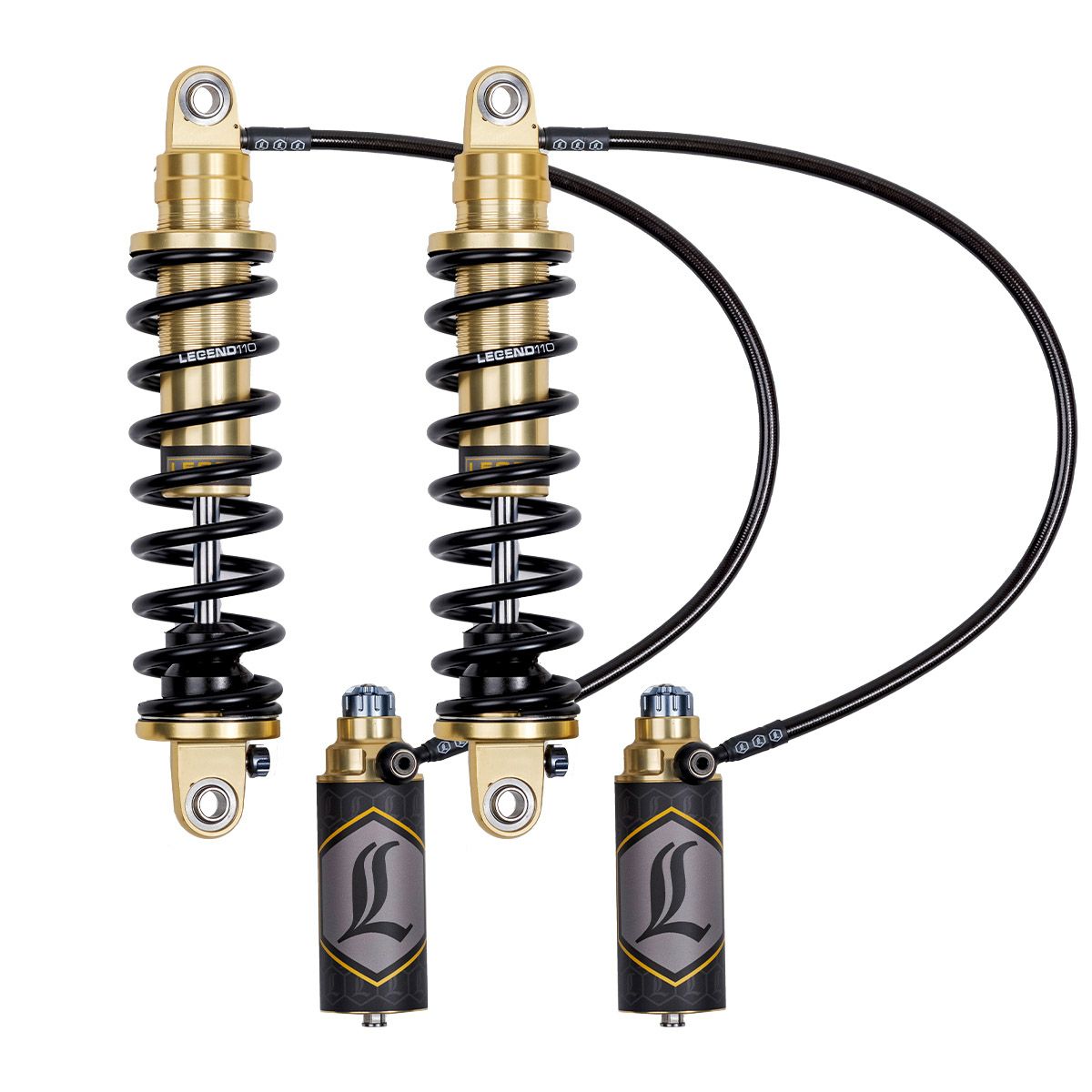 2014以降 ツーリング REVO ARC リモートリザーバー付リアサスペンション 13インチ・スタンダード (ゴールド) レジェンドサスペンション1