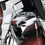 ハーレー、クローム・フロントフォーク・エアバッフル　Kuryakyn
