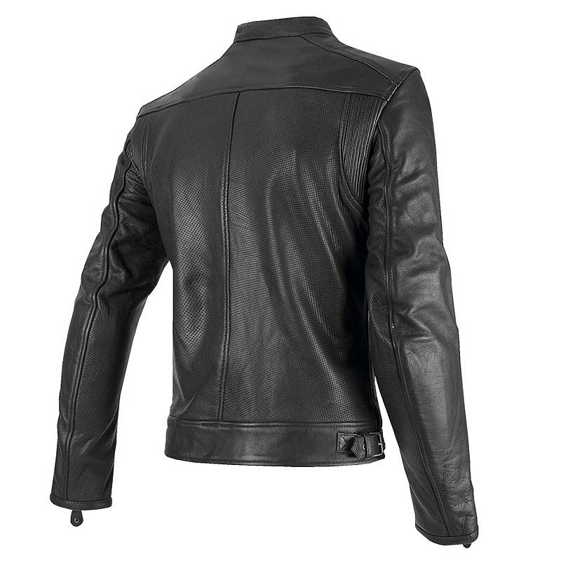 STREET MAN パンチングレザー バイクジャケット ブラック By City 2