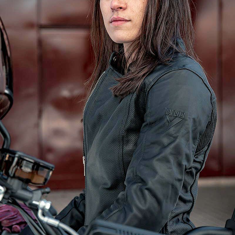 STREET LADY レディース パンチングレザー バイクジャケット ブラック By City 10