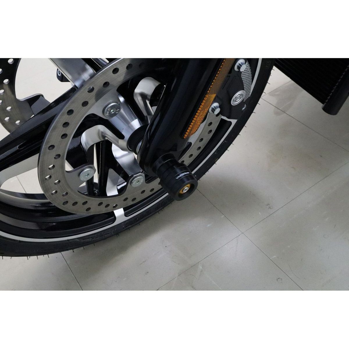 2024以降 ロードグライド、ストリートグライド フロントアクスルスライダー (ゴールド) スピードラ3