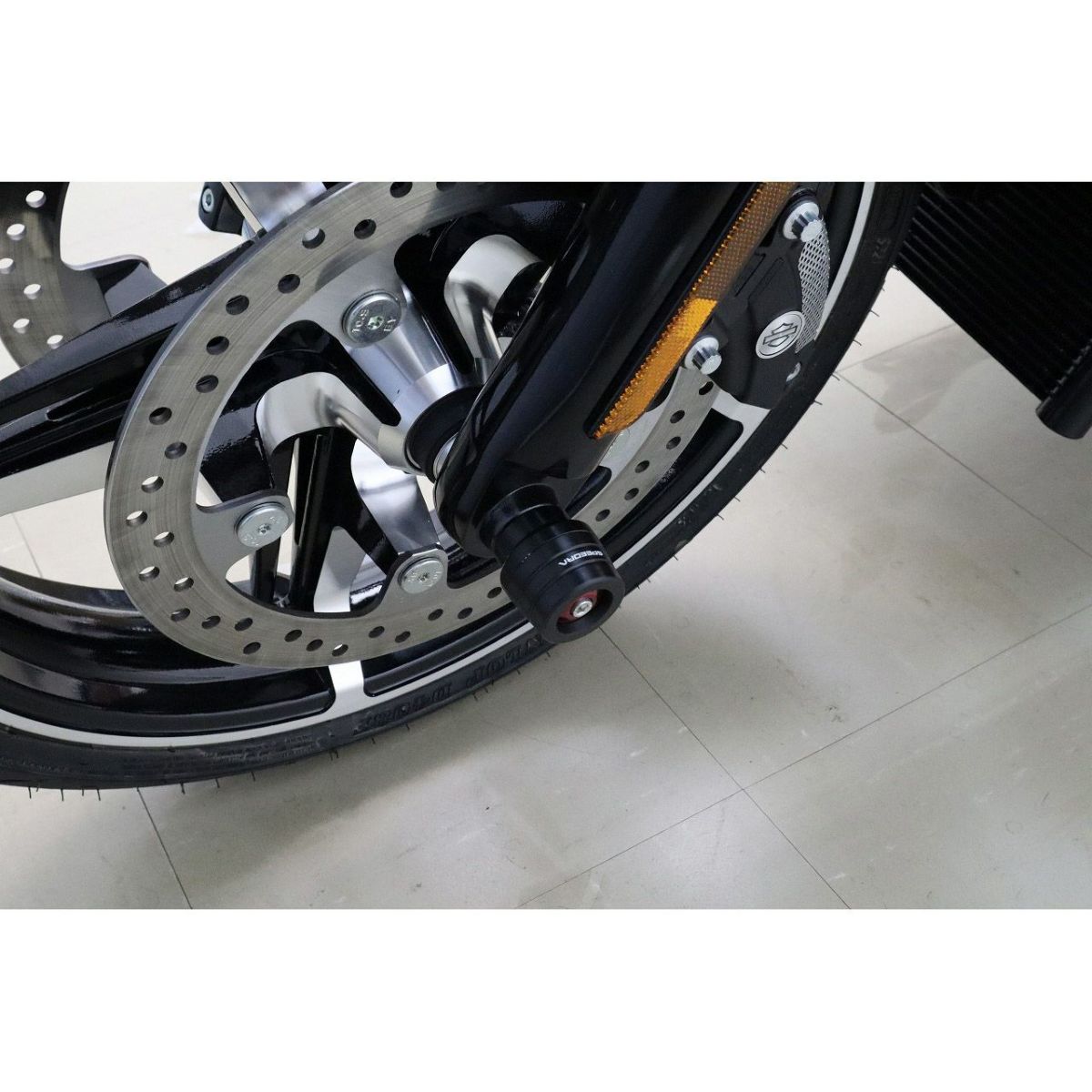 2024以降 ロードグライド、ストリートグライド フロントアクスルスライダー (レッド) スピードラ3