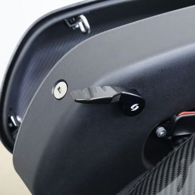 M8ソフテイル ローライダーST、エルディアブロ、スポーツグライド サドルバッグラッチレバー (ブラック) スピードラ