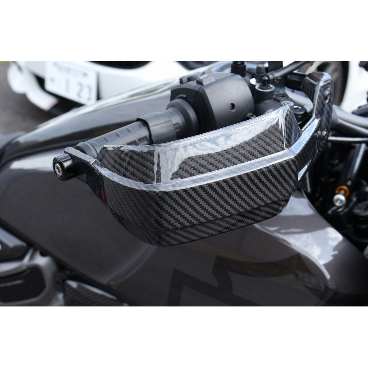 パンアメリカ ドライカーボンハンドガード (綾織り/艶有り) SPEEDRA4