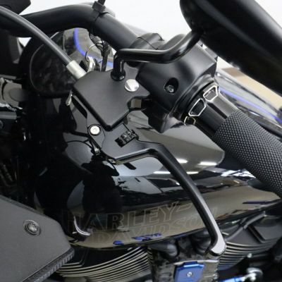 M8ソフテイル アルミ アジャスタブルレバーセット スタンダードタイプ (ブラック/ブラック) スピードラ