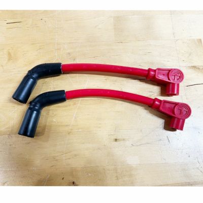 スポーツスター Vコイル移設用スパークプラグコード レッド PRO RACE