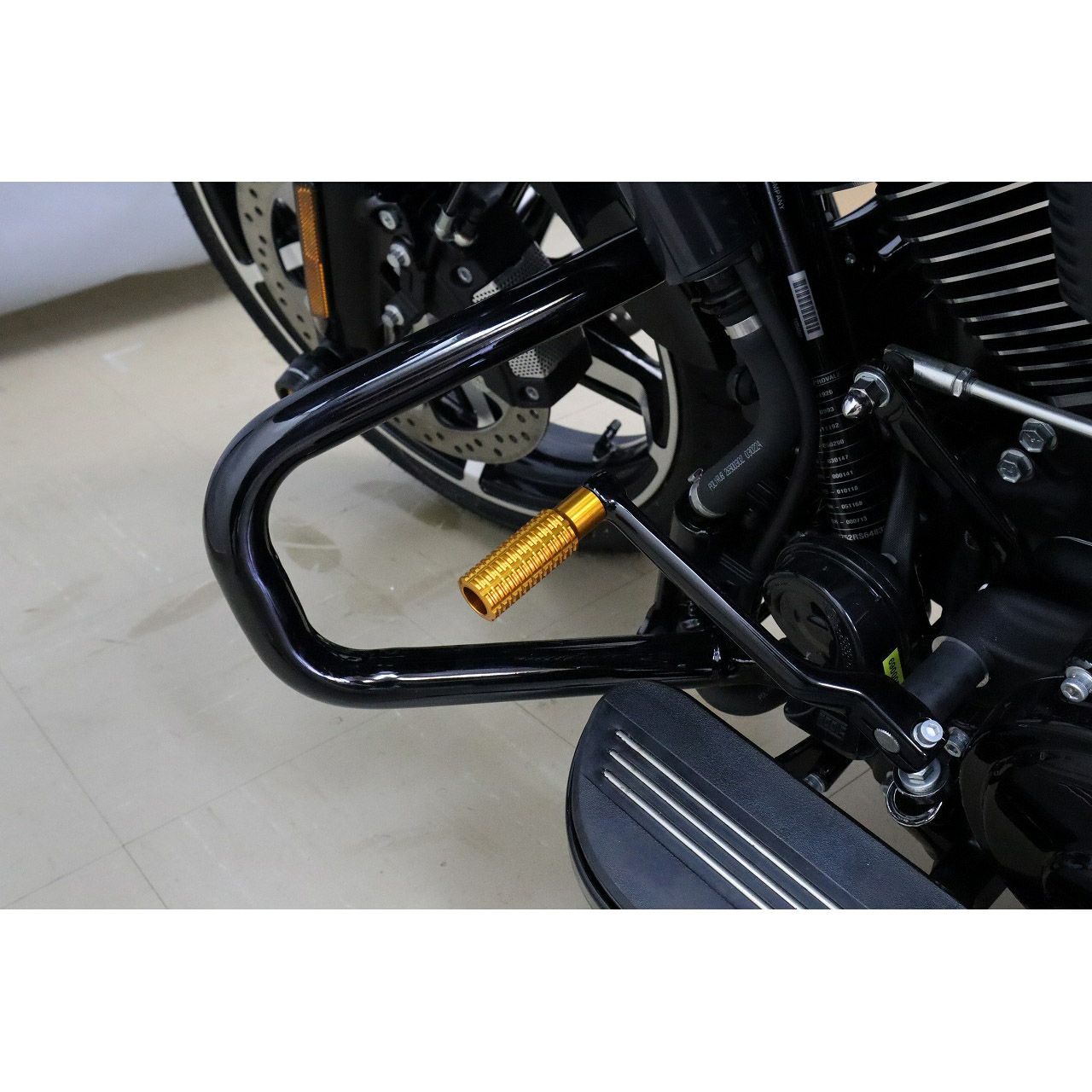 ハーレー アルミ削り出し シフトペグ (ゴールド) スピードラ2