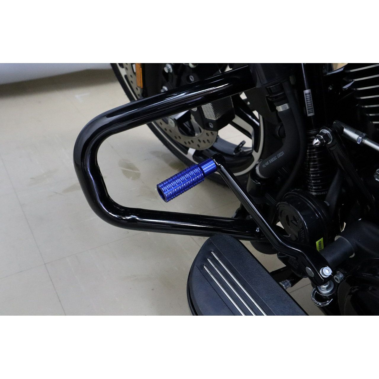 ハーレー アルミ削り出し シフトペグ (ブルー) スピードラ2