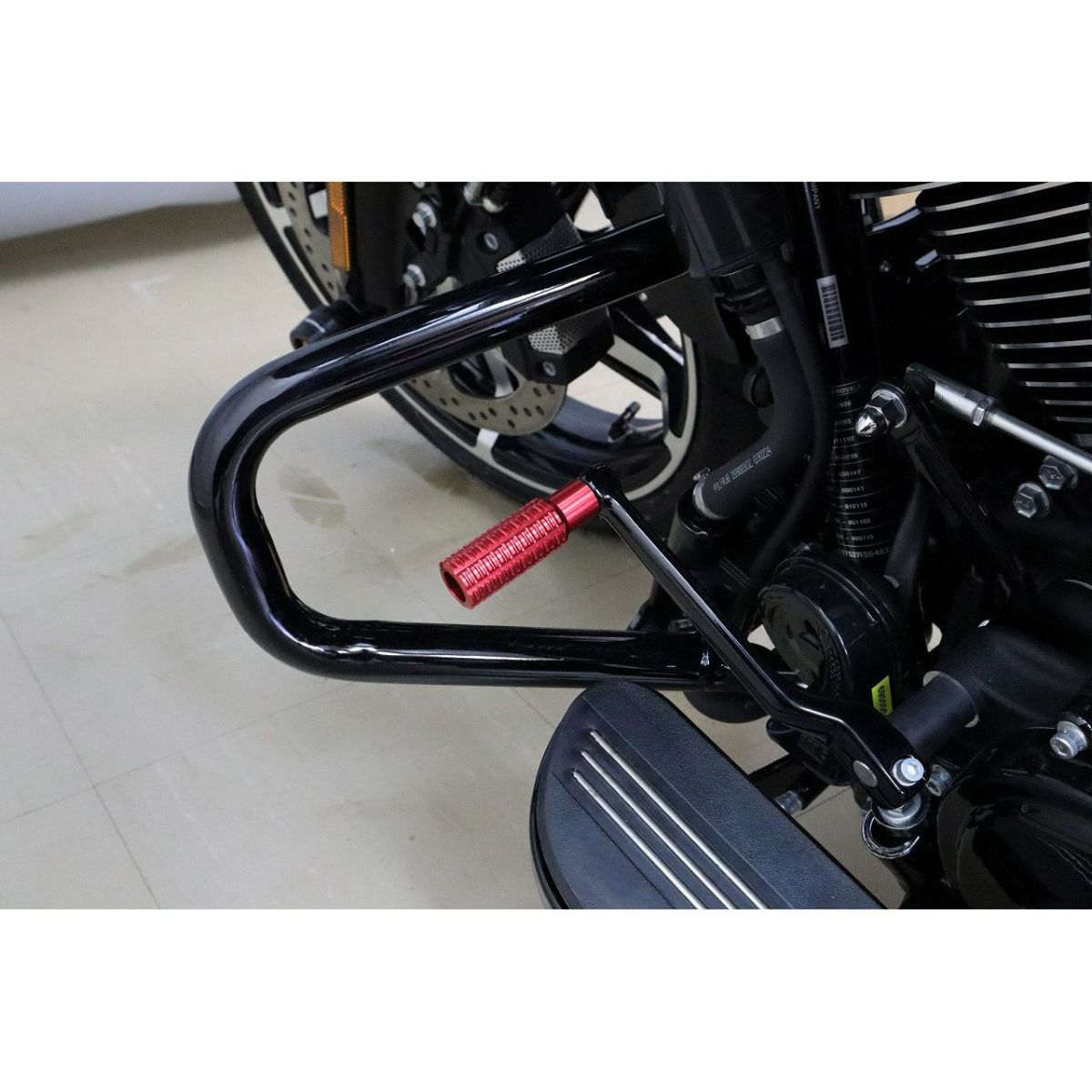  ハーレー アルミ削り出し シフトペグ (レッド) スピードラ2