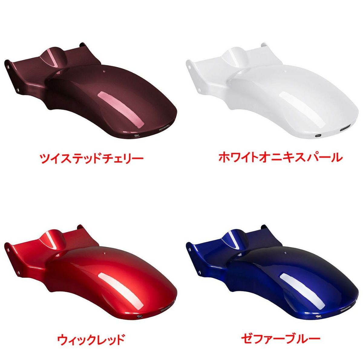 純正カラー仕上げ M8 ブレイクアウト ファットボーイ ワイドボバー リアフェンダー LEDテール、ウインカーセット ビビッドブラック HOGWORKZ 5