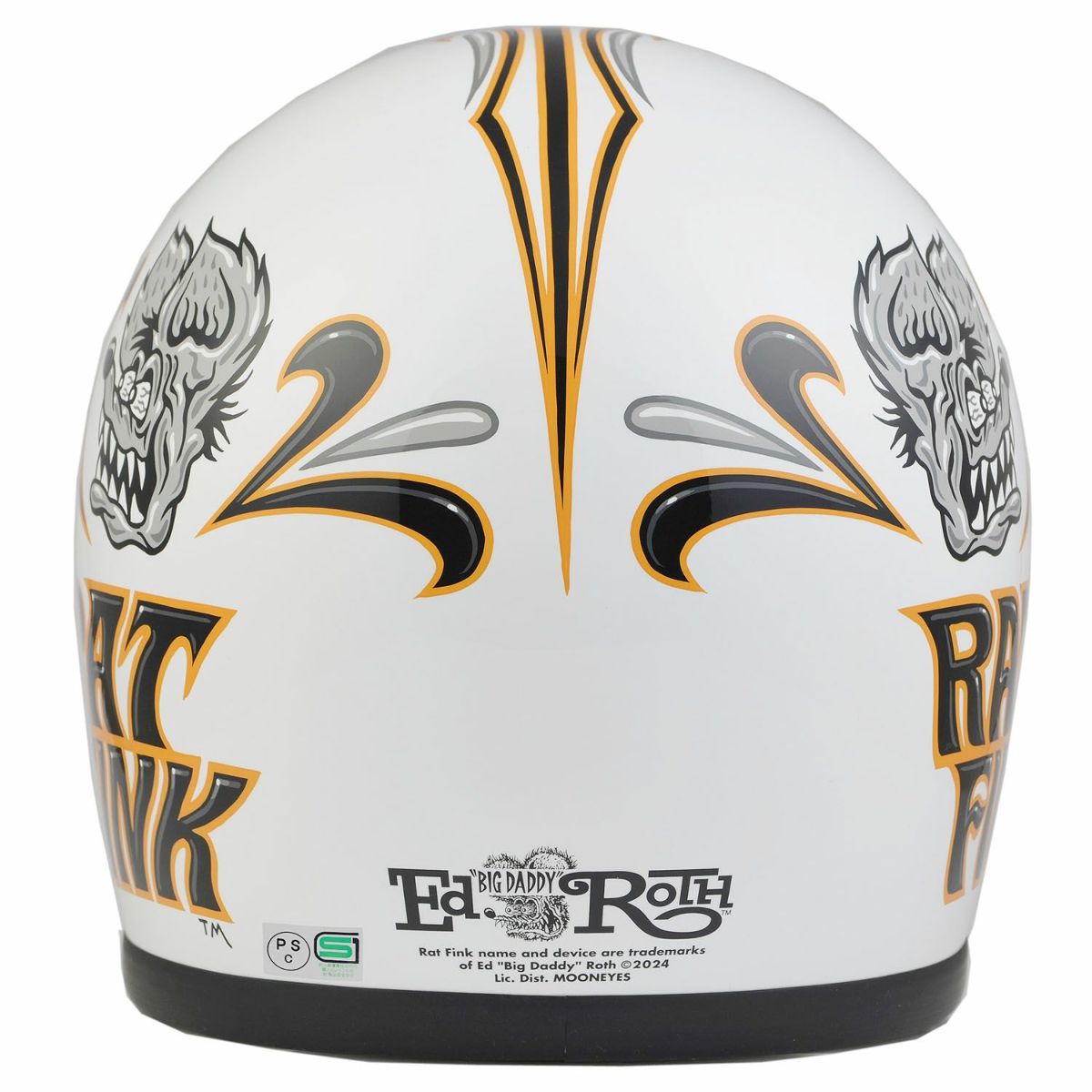 DIN MARKET CUSTOM RAT FINK 2024 ヘルメット ホワイト 6