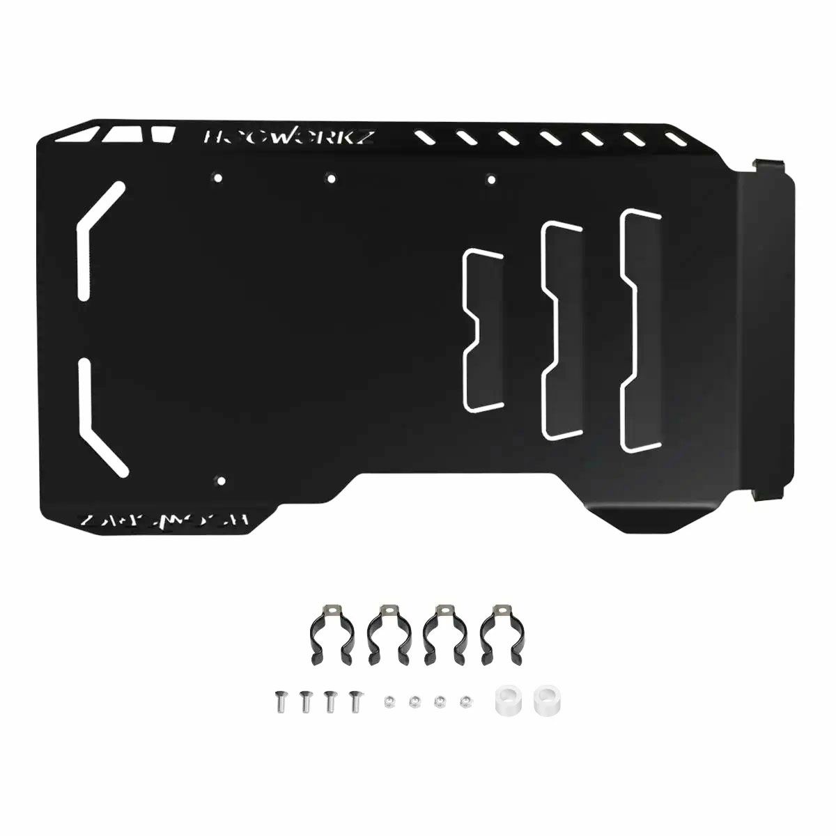 M8ソフテイル スキッドプレート シャーシプロテクター ブラック HOGWORKZ 4