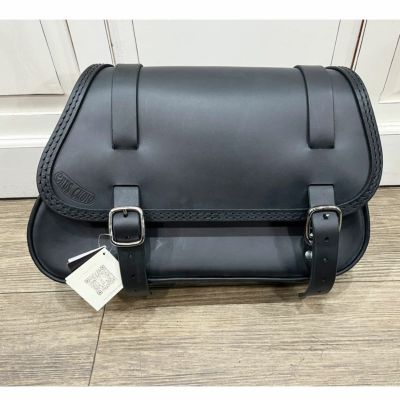 【セール】エンズクオイオ　フォーク・ラピッド FXBB/S用 本革サイドバッグ ブラック 右 ブラケット付き