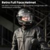 ILM Z503シリーズ レトロ フルフェイスヘルメット グロスブラック 6