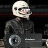 ILM Z503シリーズ レトロ フルフェイスヘルメット ホワイト 8