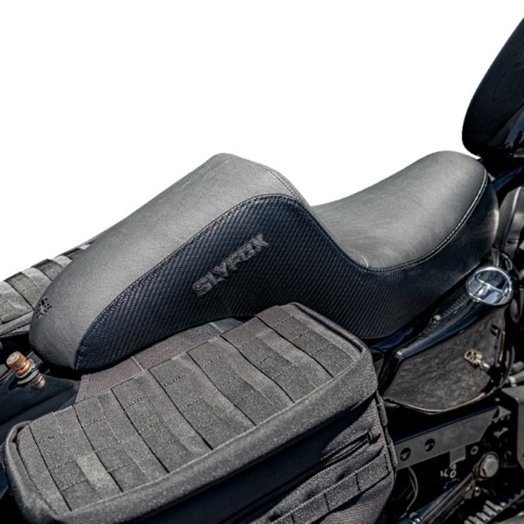 2004～2021 スポーツスター ドリフターシート (ブラックロゴ)