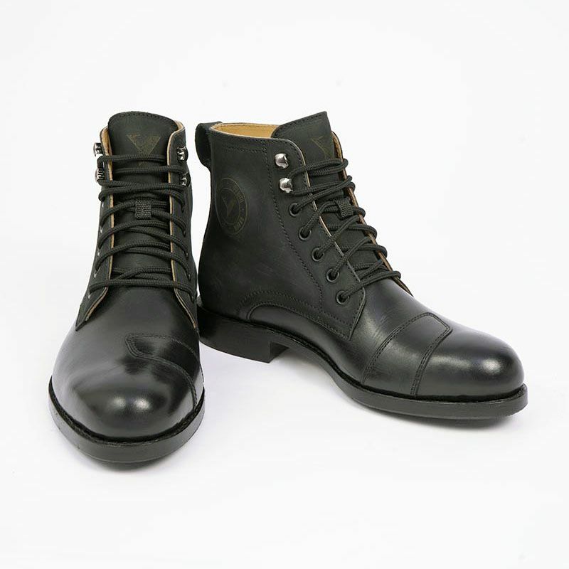 SICILIA レザー ライディングブーツ ブラック By City 4