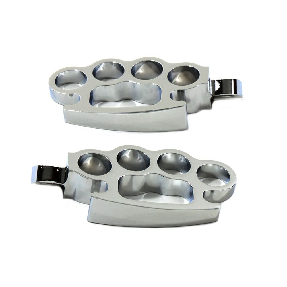 Vtwin ナックルフットペグ クローム