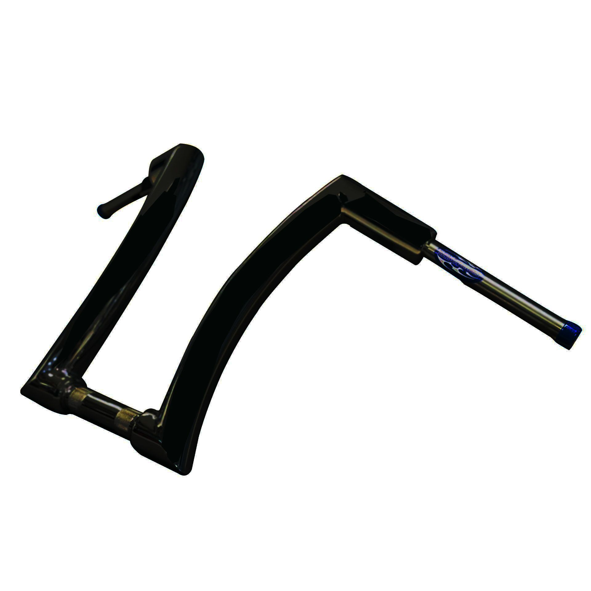 ハイボール 2インチ径 ハーレー ハンドルバー 16インチ (サテンブラック)1