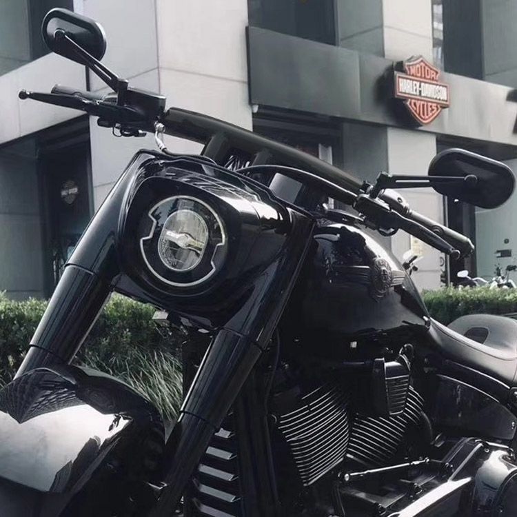 ストレートライズ 2インチ径 ハーレー Tバー 2インチ (サテンブラック