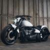 ストレートライズ 2インチ径 ハーレー Tバー 4インチ (サテンブラック)1