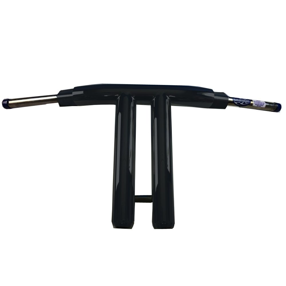 ストレートライズ 2インチ径 ハーレー Tバー 8インチ (サテンブラック)