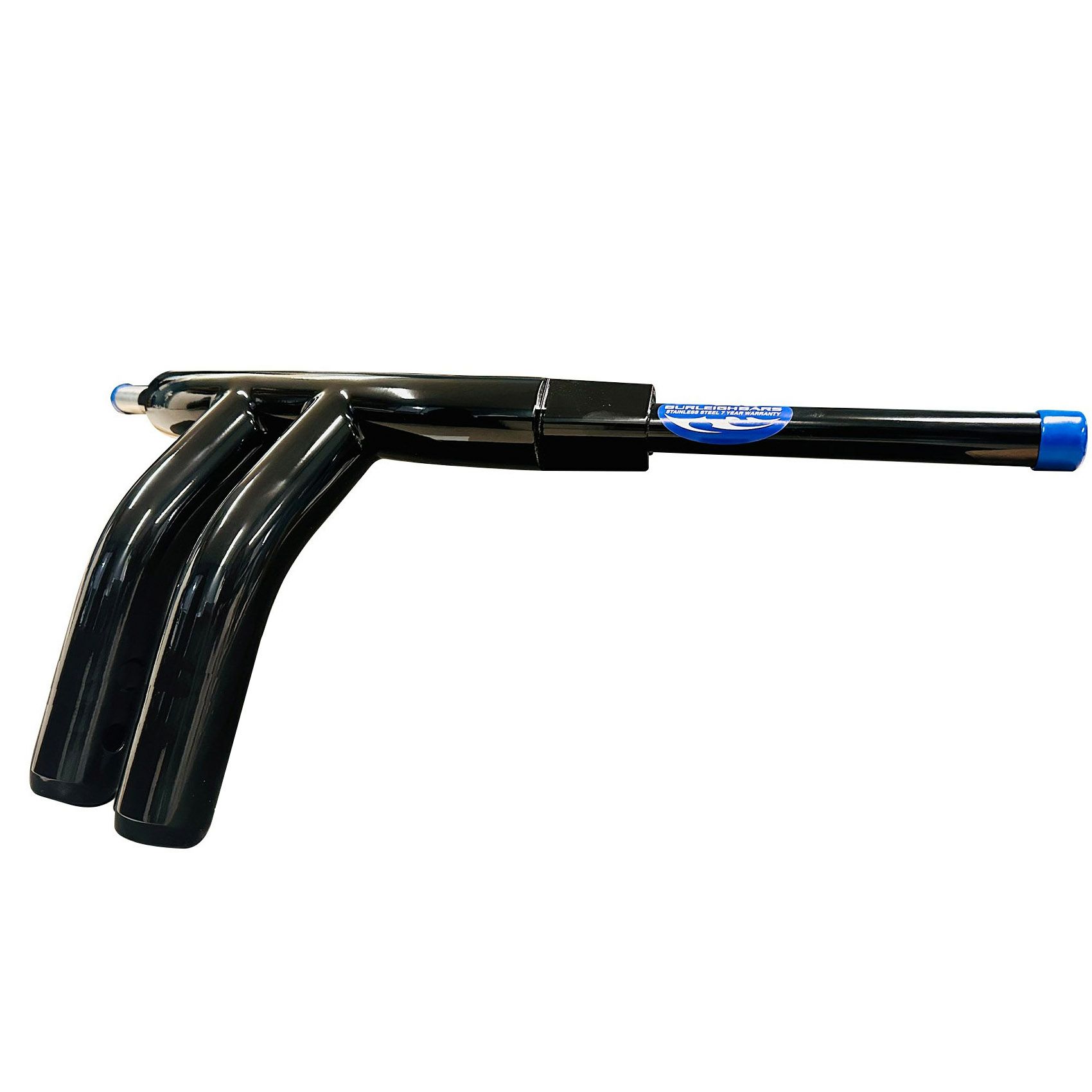 プルバックスタイル 2インチ径 ハーレー Tバー 10インチ (グロスブラック)1