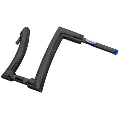リバースハイボール 2インチ径 ハーレー ハンドルバー 14インチ (グロスブラック) バーレイバーズ