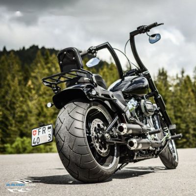 プルバックスタイル 2インチ径 ハーレー Tバー 10インチ (サテン