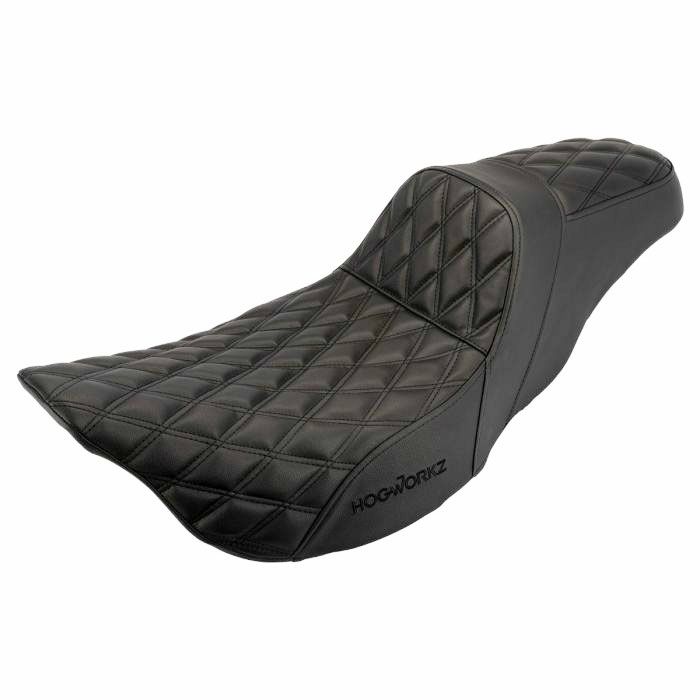 ハーレー ツーリングモデル RISE UP シート ダブルダイアモンド ブラックステッチ Hog Workz（ホグワークズ） 3