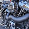 M8 ツーリング、ソフテイル、トライク カットバック フルエキゾーストマフラー (クローム/ブラック)2