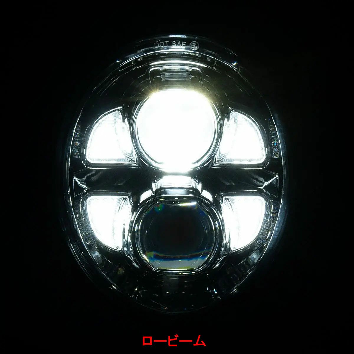 M8 ブレイクアウト LEDプロジェクターヘッドライト ブラック Hog Workz（ホグワークズ） 5