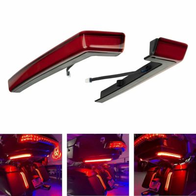2014以降 ツーリング ツアーパック LEDサイドマーカー レッド Hog Workz（ホグワークズ）