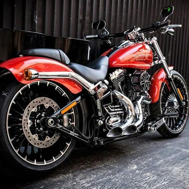 EVO/TC ソフテイル、ダイナ、ツーリング、トライク カットバック フルエキゾーストマフラー (クローム/クローム)7