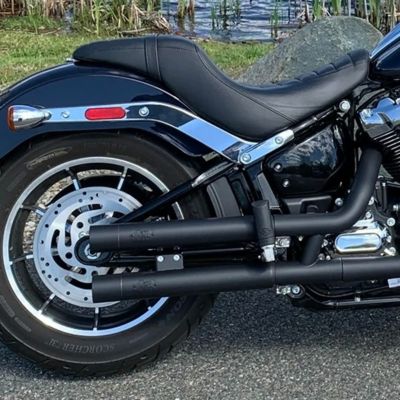 M8ソフテイル Rampage マフラー ブラック Dean Speed