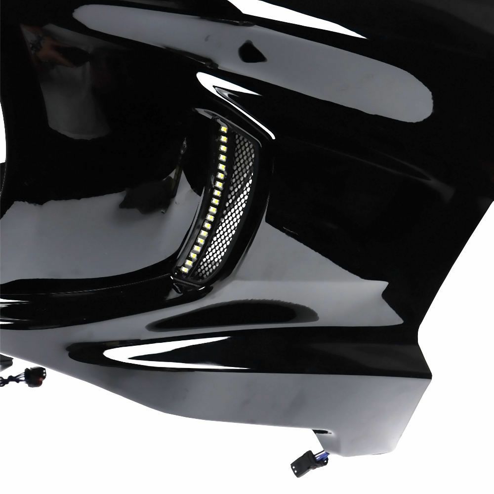 ローライダーST フェアリング サイドベント LEDウインカーライト ブラック 3