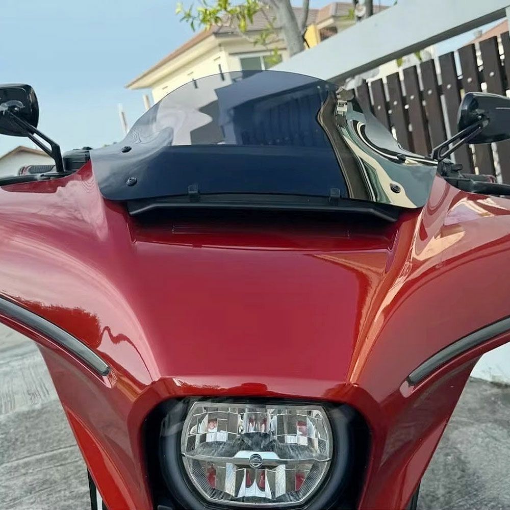 2024以降 FLHX/SE ウェ－ブスタイル 9インチ  ウインドシールドスクリーン スモーク 3