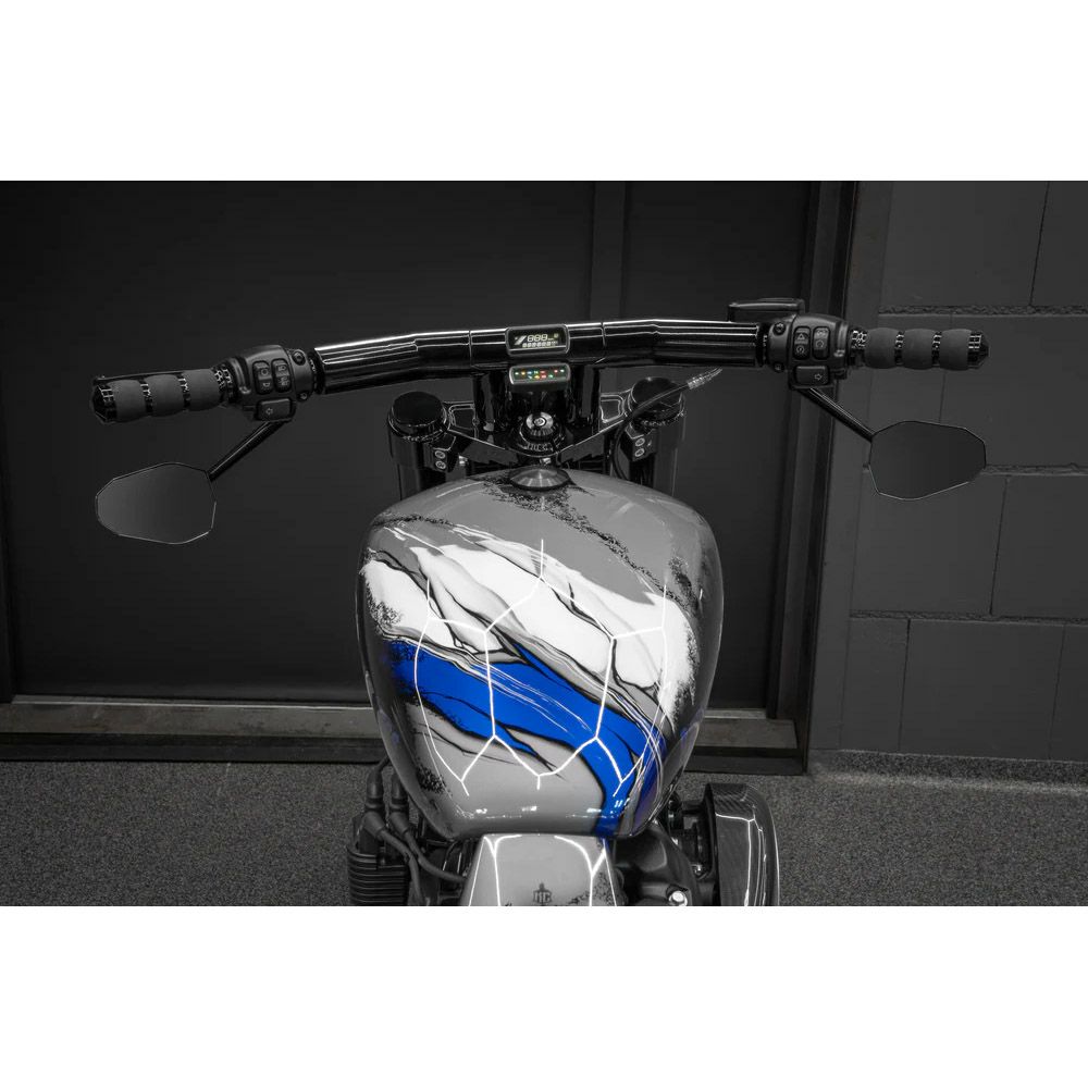 キラーカスタム ドラッグT 2インチ径 Tハンドルバー デジタルメーター用 3インチ (グロスブラック)1