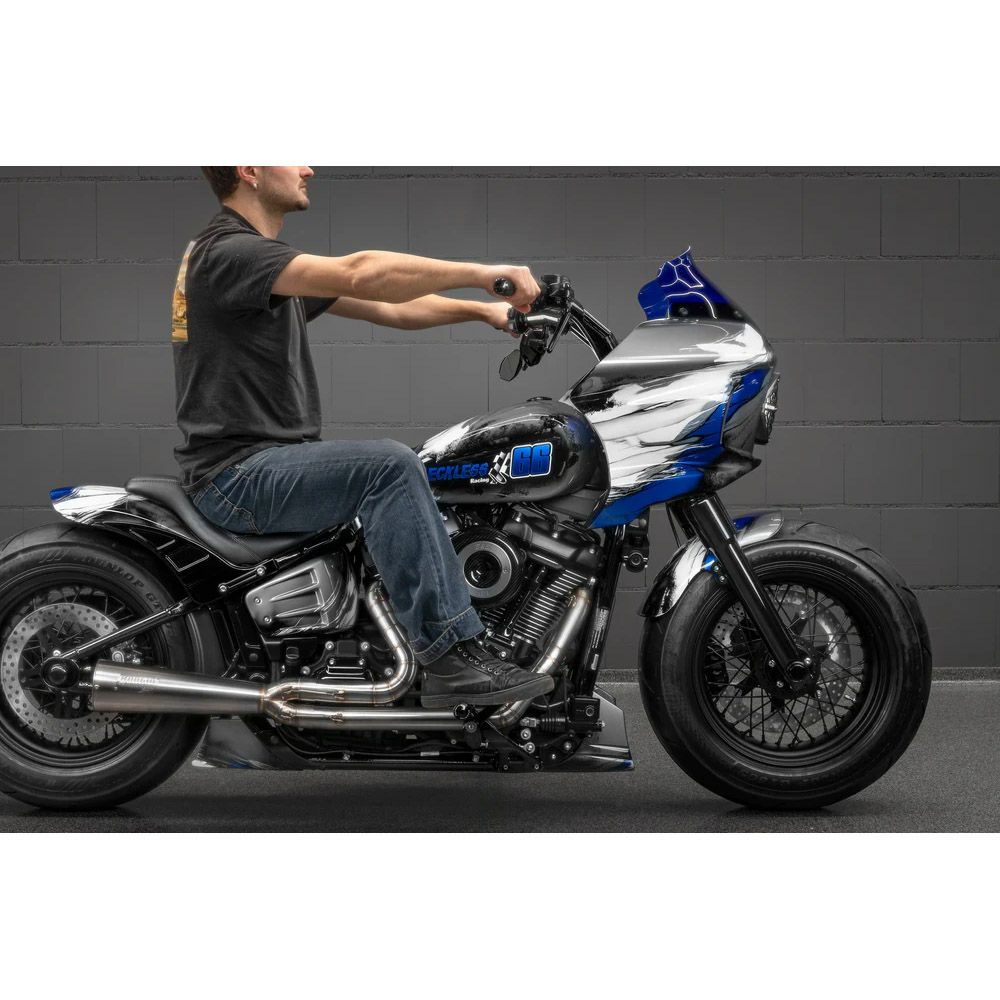 キラーカスタム バックセーバー 2インチ径 プルバックTハンドルバー デジタルメーター用 6インチ (グロスブラック)7