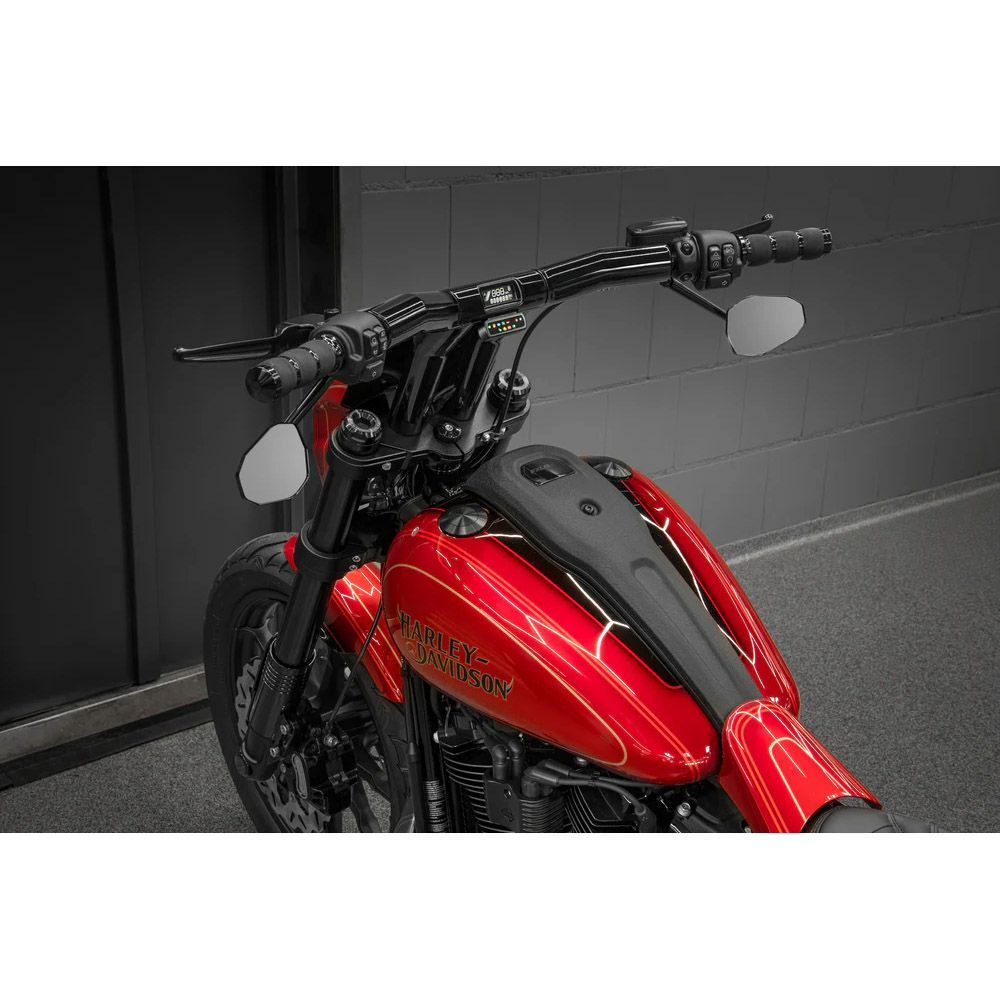 キラーカスタム バックセーバー 2インチ径 プルバックTハンドルバー デジタルメーター用 8インチ (グロスブラック)1