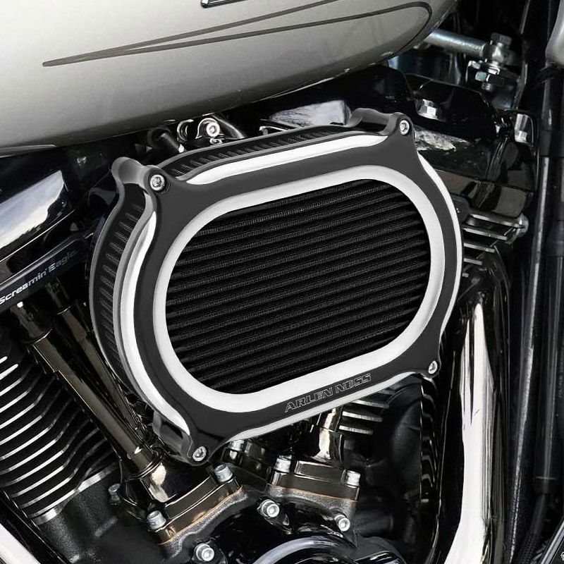 2017以降 M8 ソフテイル、ツーリング ステージ2 オーバルエアクリーナー (コントラストカラー)