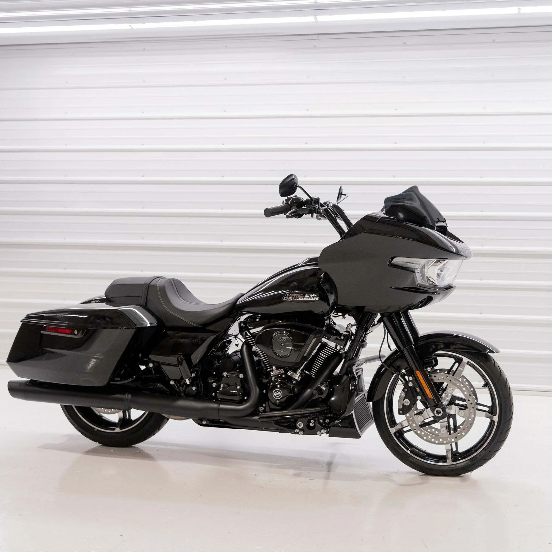 2024以降 ロードグライド 8インチ スポーツウィンドシールド (ブラック)4