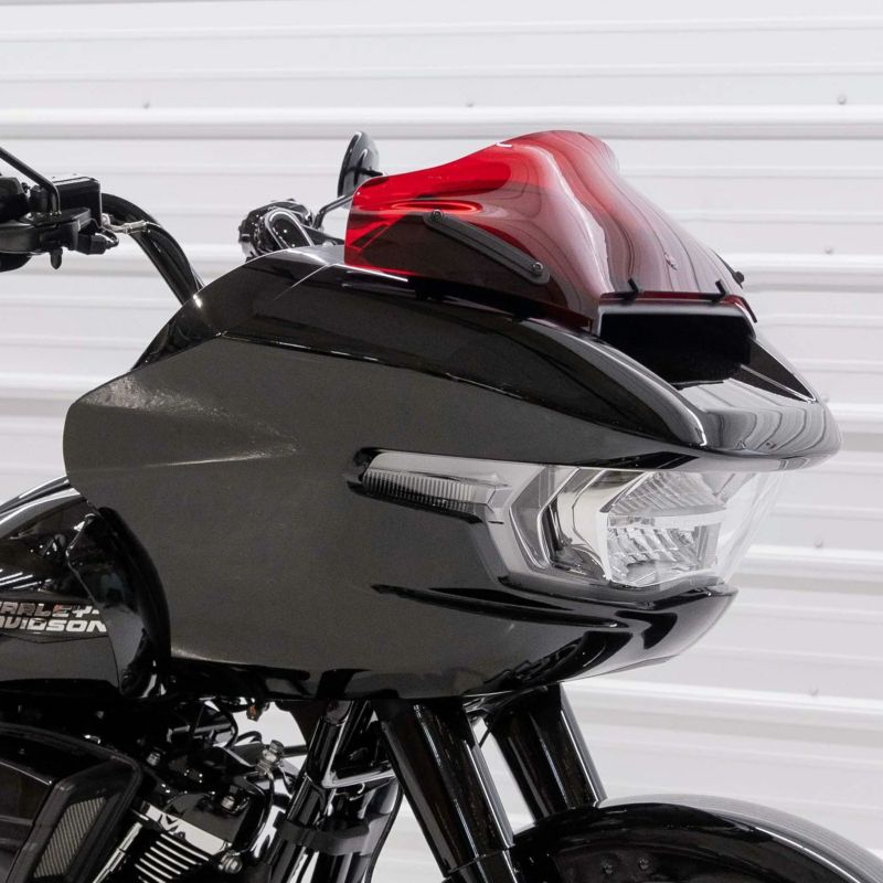 fxlrst クロックワークスフレアーシールド レッド 6インチ KLOCK Werks KOLOR FLARE ウインドシールド 6インチ レッド