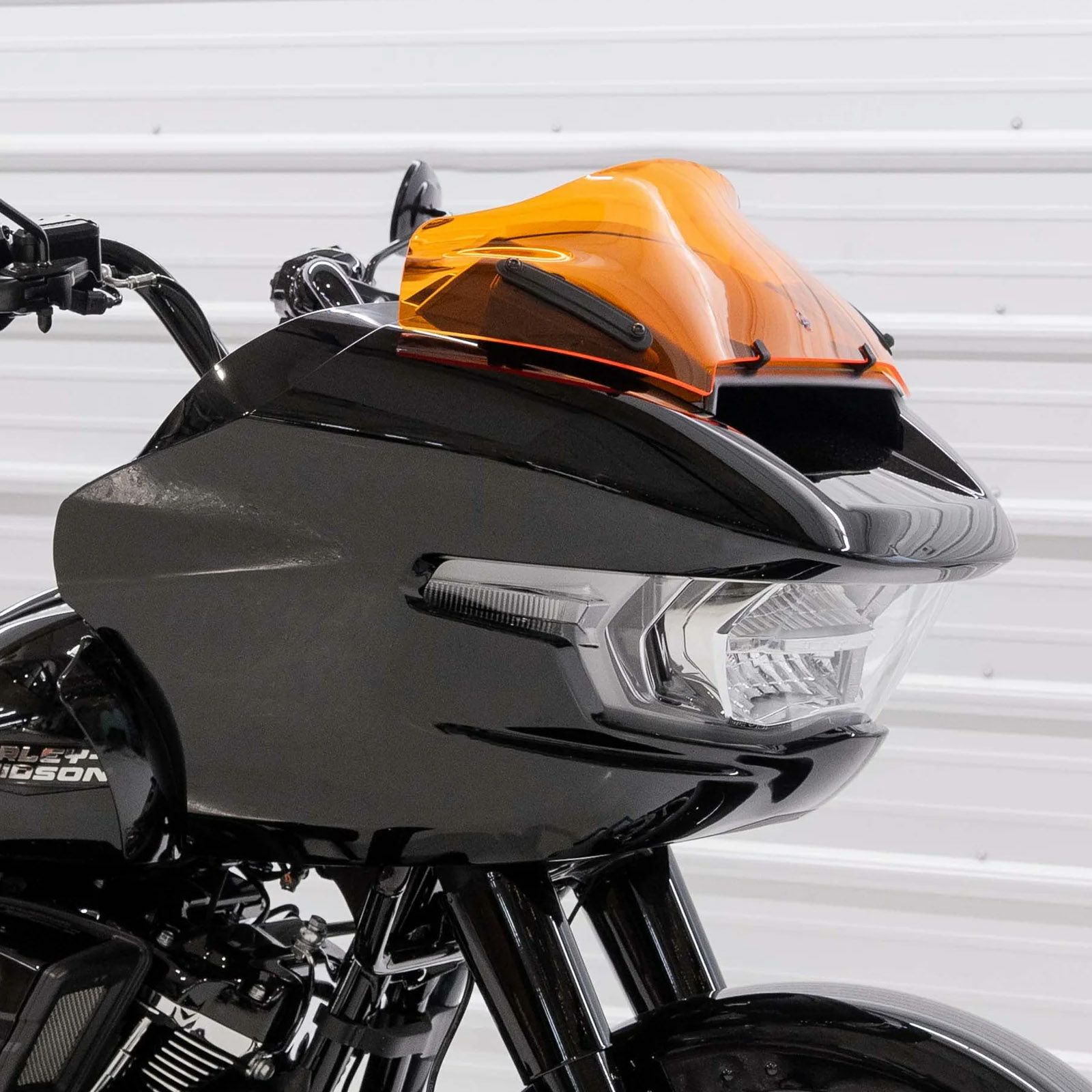 ロードグライド ウインドシールド ブルーアイス 9インチ クロック