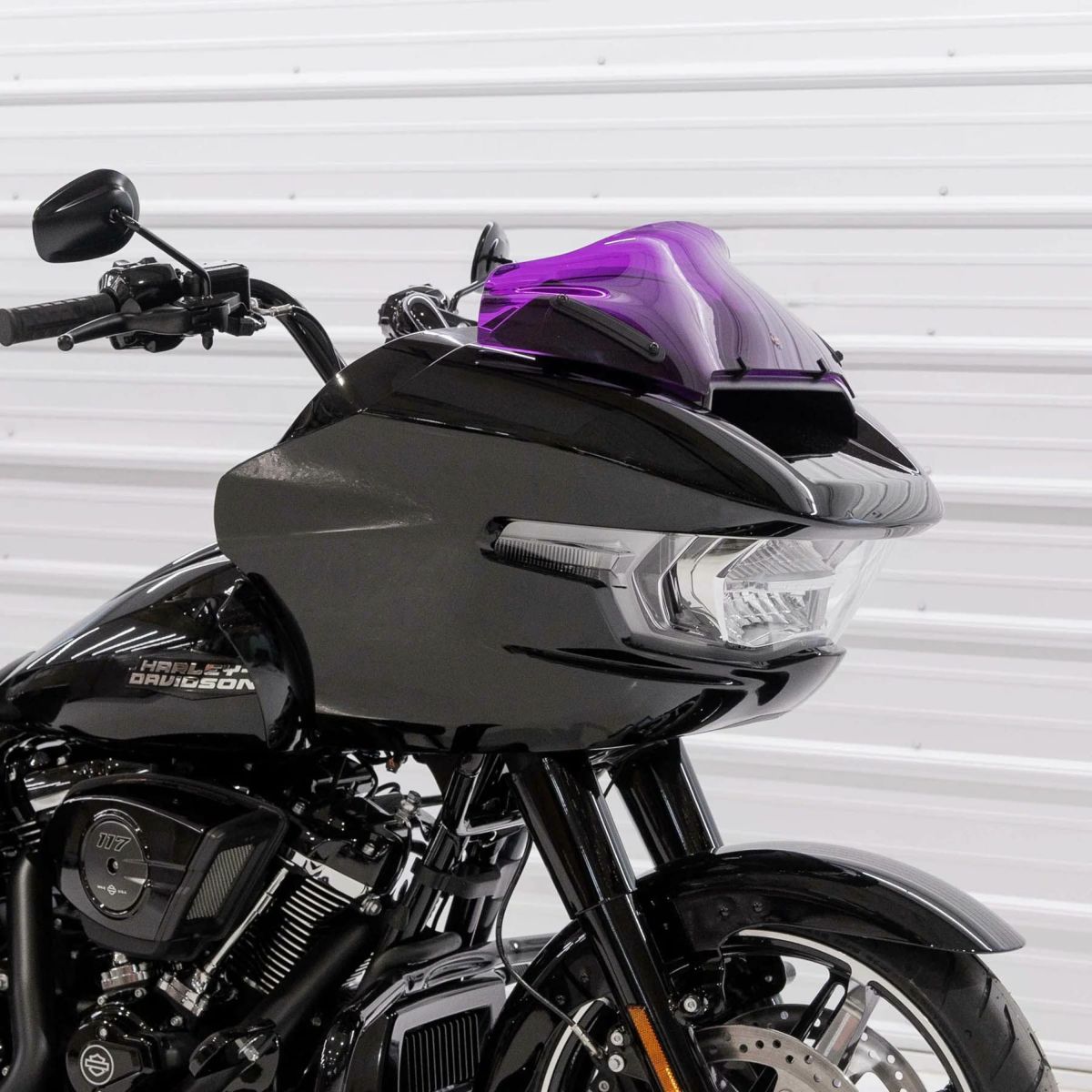  2024以降 ロードグライド 8インチ カラースポーツウィンドシールド (パープル)3