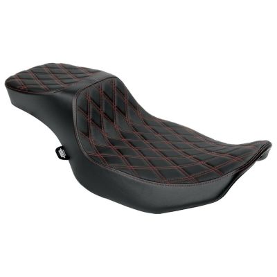 2024以降 FLHX FLTRX プレデター3 2UPシート エクステンデッド リーチ スムース ダブルダイヤモンド レッドステッチ Drag Specialties