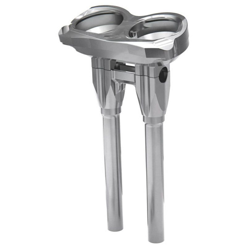 2015以降 ロードグライド アイソレーテッドライザー 12インチ ストレート (シルバー)