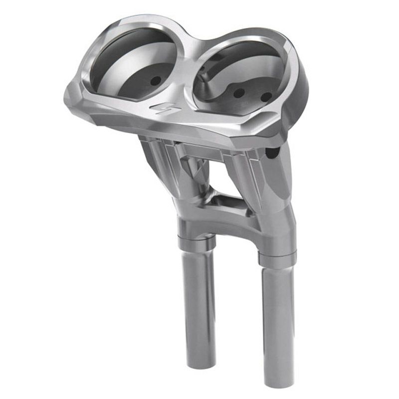 2015以降 ロードグライド アイソレーテッドライザー 10インチ キックバック (シルバー)