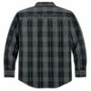 Men's Long Sleeve Plaid Shirt-02