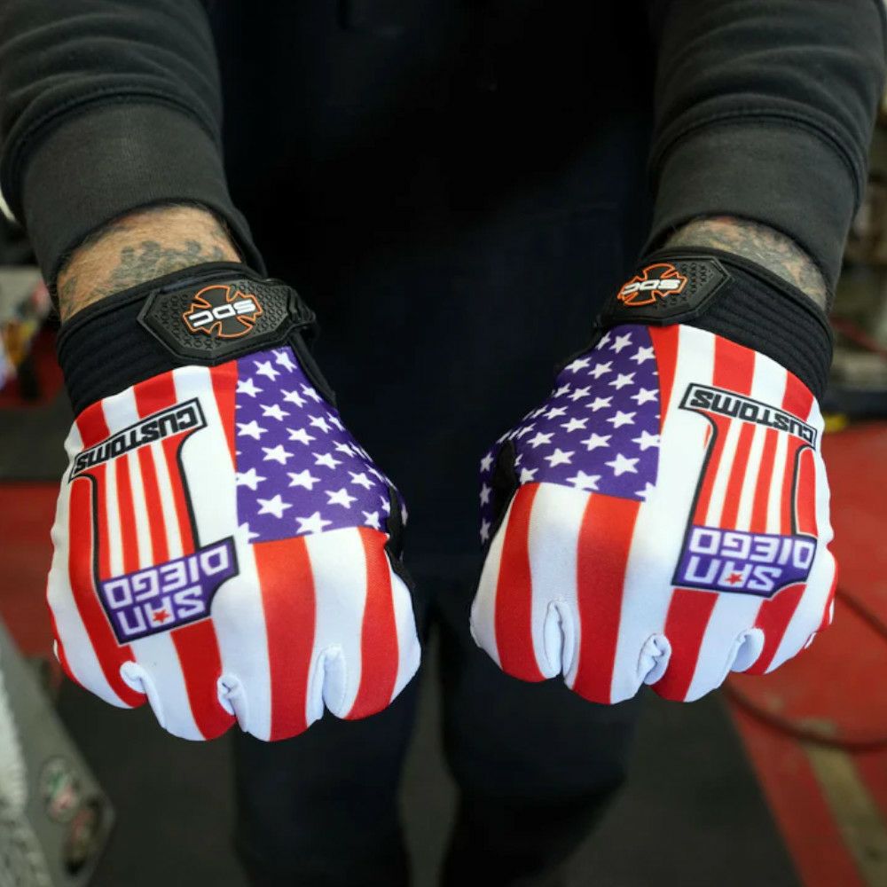 サンディエゴカスタムズ モトグローブ NUMBER1